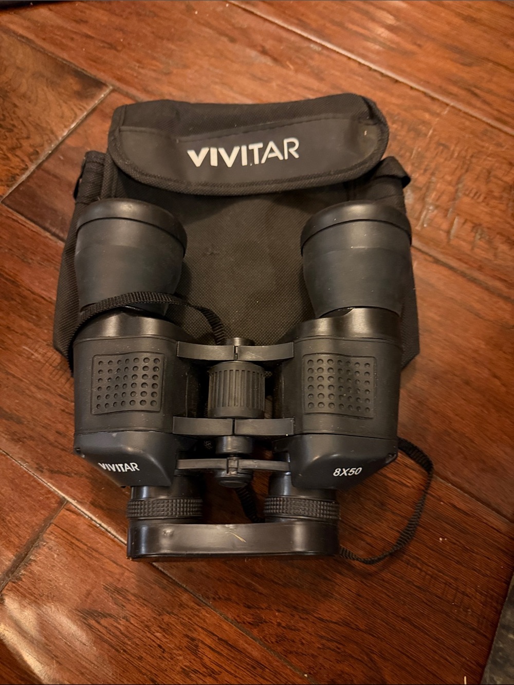 Vivitar 8x50 Black Binoculars with Carry Case - High-Contrast Optics